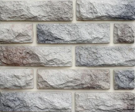 Stone structure of a wall close up Foto stock