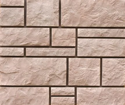 Stone structure of a wall close up Stock Photos