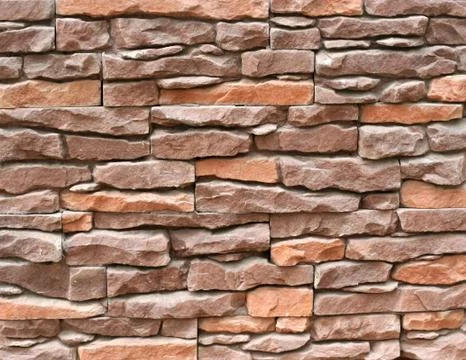 Stone structure of a wall close up Stock Photos