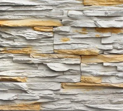 Stone structure of a wall close up Stock Photos