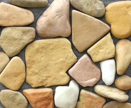 Stone structure of a wall close up Stock Photos