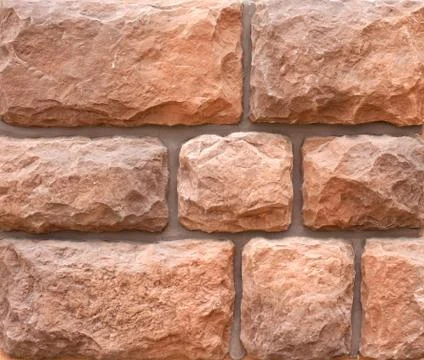 Stone structure of a wall close up Stock Photos