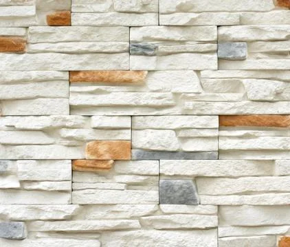 Stone structure of a wall close up Stock Photos