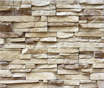 Stone structure of a wall close up Stock Photos