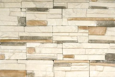 Stone structure of a wall close up Stock Photos