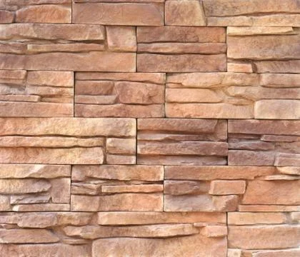 Stone structure of a wall close up Stock Photos