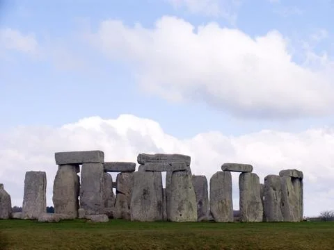 Stone structures in a park 스톡 사진