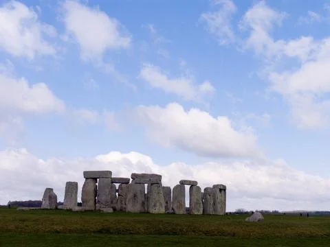 Stone structures in a park 스톡 사진