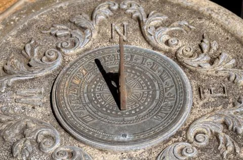Stone sundial Stock Photos