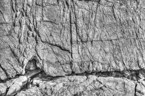 Stone surface background in black and white Stock Photos