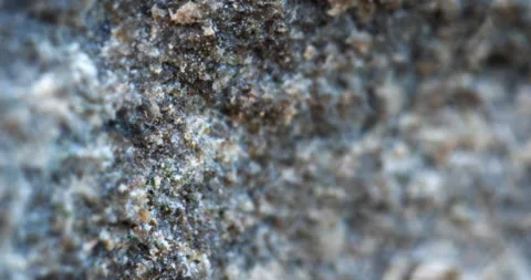 Stone surface. Shooting in macro mode Stock Footage 153064544