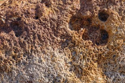 Stone surface texture and full frame background under direct sun light Stock Photos