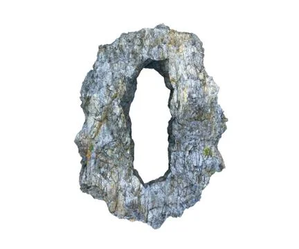 Stone symbol 0 Stock Illustration