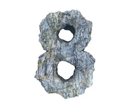 Stone symbol 8 Stock Illustration