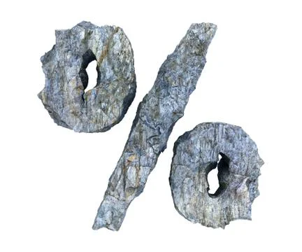 Stone symbol % Stock Illustration