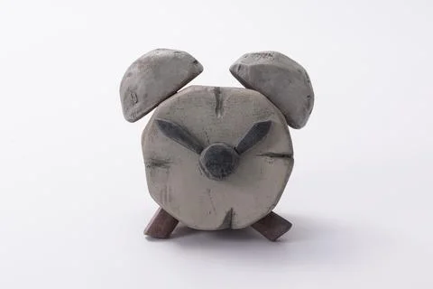 Stone Table Alarm Clock Stock Photos