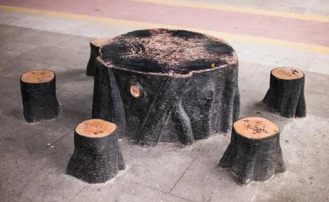 Stone table Stock Photos