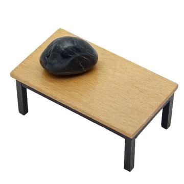 Stone on a table Foto stock