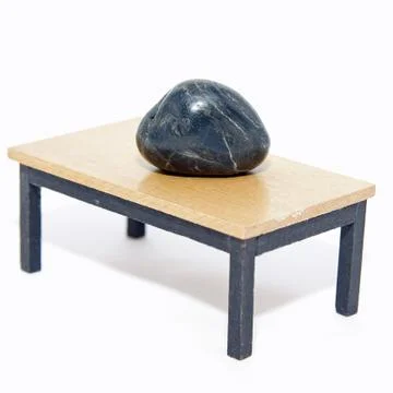 Stone on a table Stock Photos