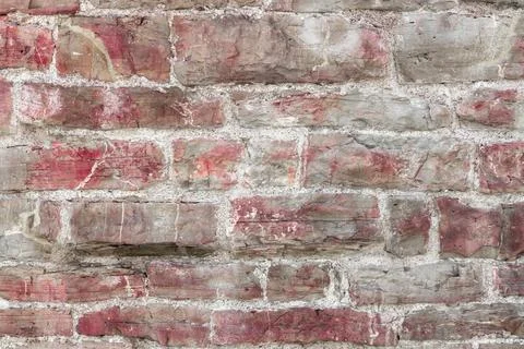 Stone texture background Red stone wall pattern. Close up of big concrete ... Stock-Fotos