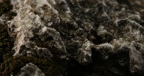 Stone texture close-up. macro shot of a rock. natural mineral background Stock Footage 258979248