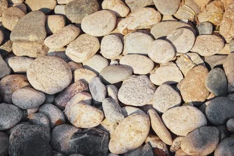 Stone texture closeup different shapes of stones Stock Photos