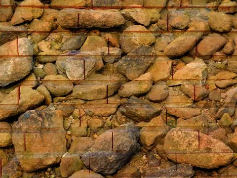 Stone Texture In The Garden 스톡 사진