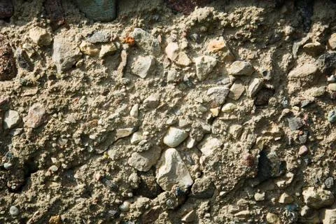 Stone texture, large and small stones, background closeup Stock Photos