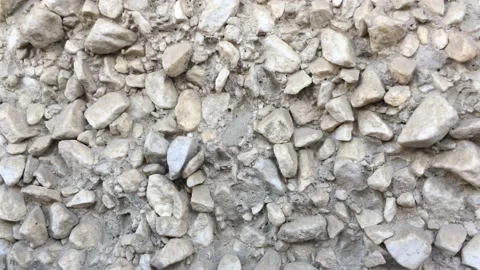 Stone texture made of white and gray stones Stock Footage 156331670