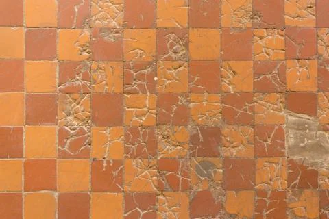 Stone texture tile background patchwork brown Stock Photos