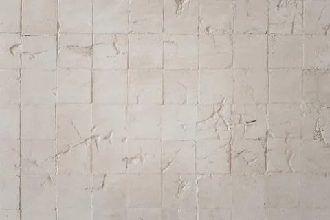 Stone texture tile background patchwork brown Stockfoto's