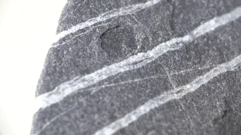 Stone Texture - White Stripes (Macro) Video stock 85434249