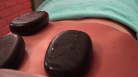 Stone therapy in Spa Stock Footage 66345692