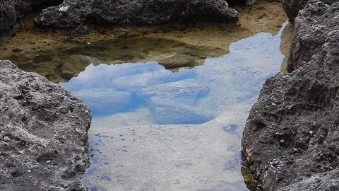 Stone thrown into the pond 4963 Stock Footage 108944479