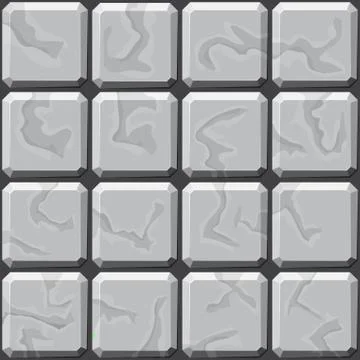 Stone tiles seamless pattern Stock Illustration