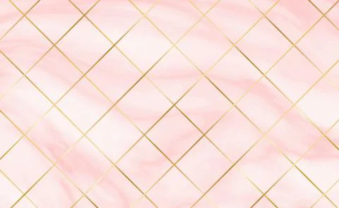 Stone tiles, texture white with red marble background, golden lines - Vector Ilustración de archivo