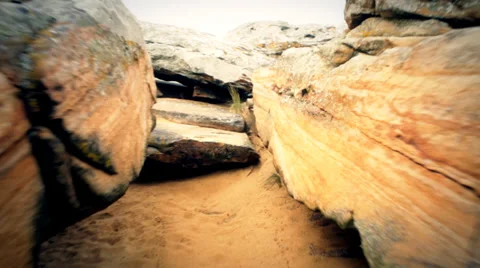 Stone tomb steady 2.mp4 Stock Footage 34380902