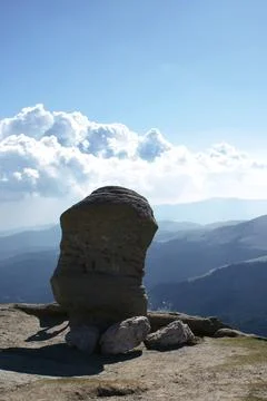 Stone on the top of the mountains Stock Photos