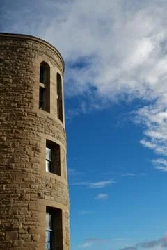 Stone tower blue sky Stock Photos