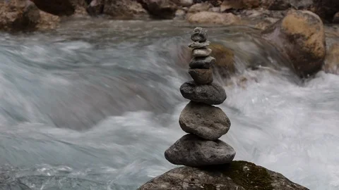 Stone tower Stock Footage 90442739