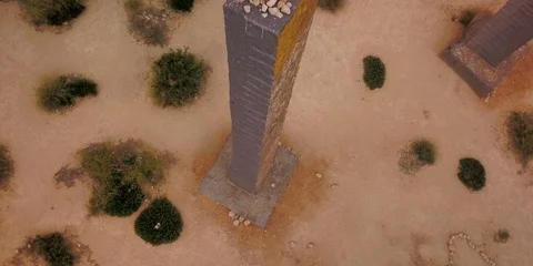 Stone Tower in Ibiza Stock Footage 98383272