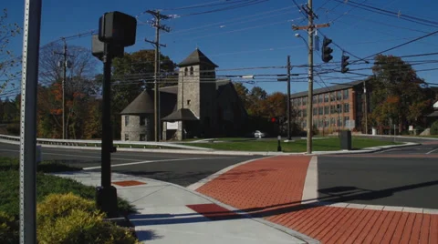 Stone tower in an intersection (5 of 5) Video stock 33305536