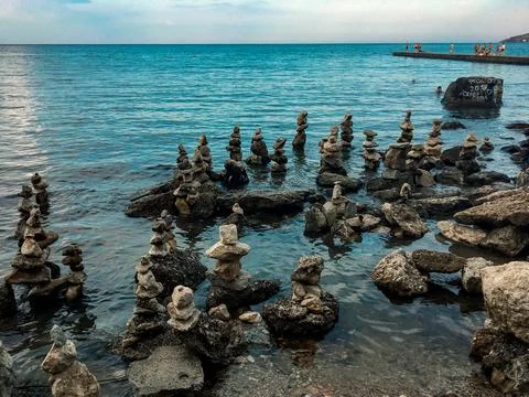 Stone tower 스톡 사진