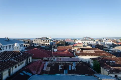 Stone town sunset 스톡 사진