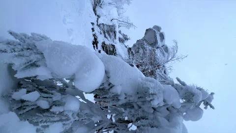 Stone Town in winter in the Perm region. Stock Footage 252517954