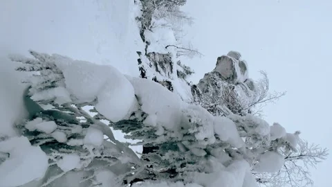 Stone Town in winter in the Perm region.  Stock Footage 259973555