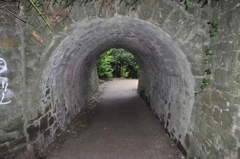 Stone tunnel Stock Photos
