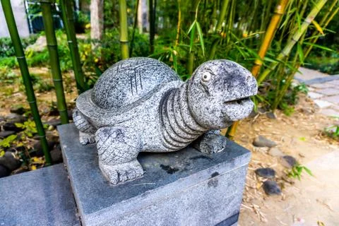Stone Turtle Sculpture Stock Photos