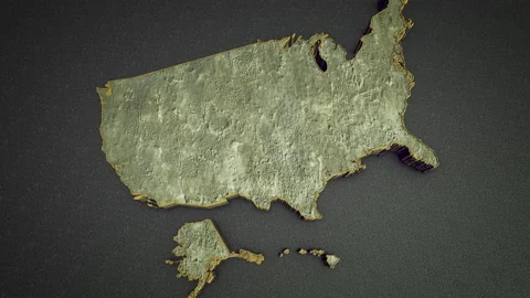 Stone US Map 02 스톡 동영상 149511039