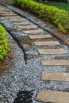 Stone walkng Stock Photos
